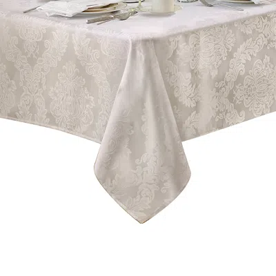 Villeroy & Boch Elrene Barcelona Jacquard Damask Oblong Tablecloth, 120 X 60 In White