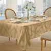 Villeroy & Boch Elrene Barcelona Jacquard Damask Square Tablecloth, 52 X 52 In Gold