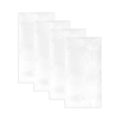 Villeroy & Boch Elrene Caiden Elegance Damask Napkins, Set Of 4 In White
