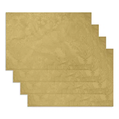 Villeroy & Boch Elrene Caiden Elegance Damask Placemat, Set Of 4 In Gold