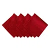Villeroy & Boch Elrene Elegance Plaid Damask Napkins, Set Of 4 In Red