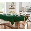 Villeroy & Boch Elrene Elegance Plaid Jacquard Oblong Tablecloth, 52 X 70 In Holly Green