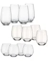 Villeroy & Boch Entree Stemless Wine 12-piece Set