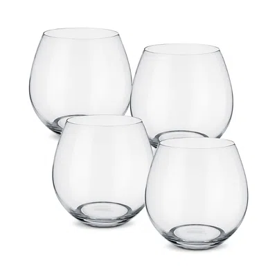 VILLEROY & BOCH ENTREE JUICE/RED WINE STEMLESS GLASSES, SET OF 4