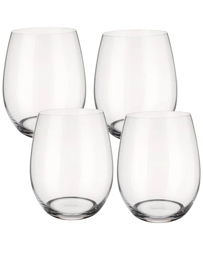 Villeroy & Boch Entree Set Of 4 Stemless Glasses In Transparent