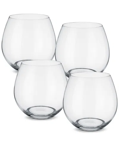 VILLEROY & BOCH VILLEROY & BOCH ENTREE SET OF 4 STEMLESS GLASSES