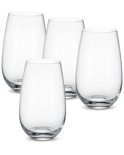 Villeroy & Boch Entree Set Of 4 Tumblers In Transparent