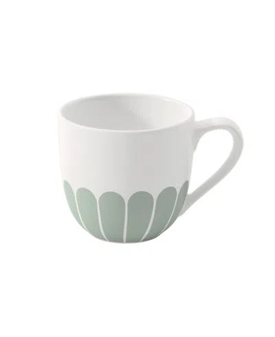 Villeroy & Boch Fleur Abstract Blooms Espresso Cup In Green