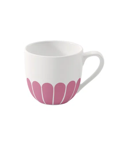 Villeroy & Boch Fleur Abstract Blooms Espresso Cup In Pink