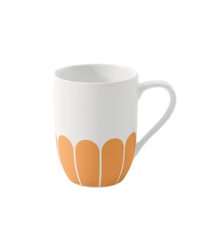 Villeroy & Boch Fleur Abstract Floral Bloom Mug In Yellow