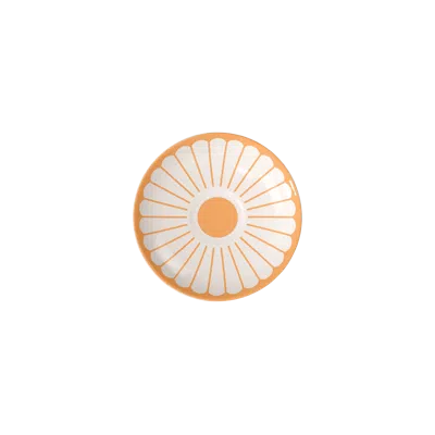 Villeroy & Boch Fleur Cassis Espresso Cup Saucer In Orange