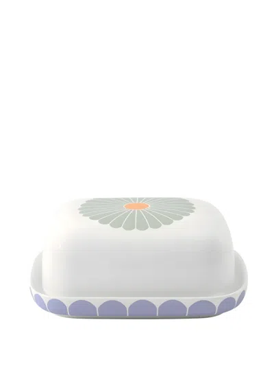 Villeroy & Boch Fleur Floral-print Butter Dish In Multi
