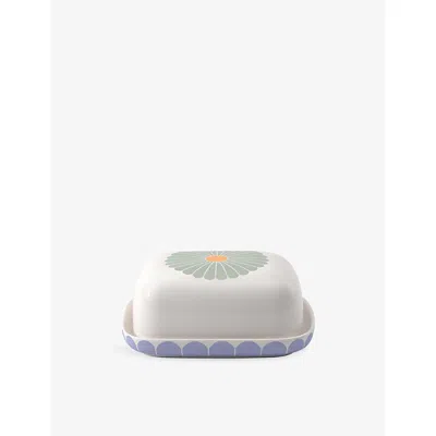 Villeroy & Boch Fleur Porcelain Butter Dish 14.8cm In Multi