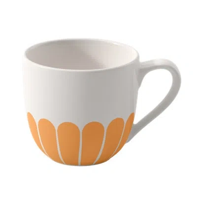 Villeroy & Boch Fleur Soleil Collection Espresso Cup, Premium Porcelain, Made In Germany, Dishwasher And Microwave S In Yellow