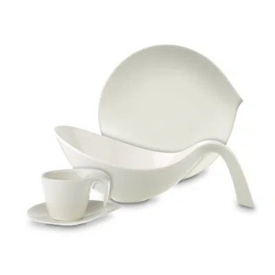 Villeroy & Boch Flow Tea Cup Saucer In White