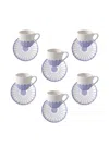 Villeroy & Boch Flower-pattern Teacup Set In Blue
