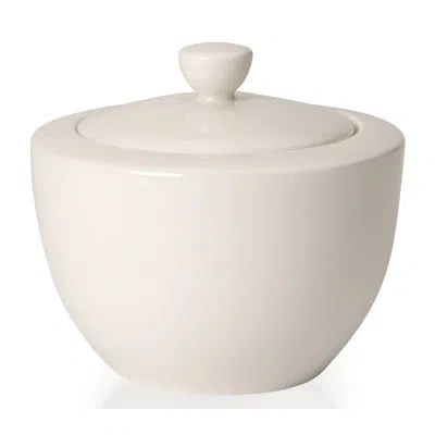 Villeroy & Boch For Me 10 Oz. Sugar Bowl With Lid In White