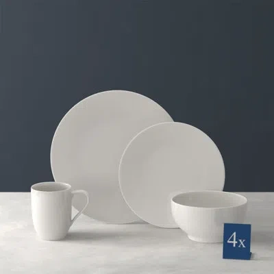 Villeroy & Boch For Me 16 Piece Dinnerware Set, Service For 4 In White
