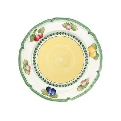 Villeroy & Boch French Garden 10.25" Fleur Dinner Plate In Green;yellow
