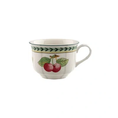 Villeroy & Boch French Garden Fleur Breakfast Cup In Green;red