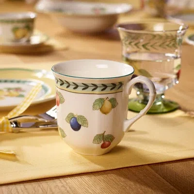 Villeroy & Boch French Garden Fleurence 10 oz Mug In Green;yellow
