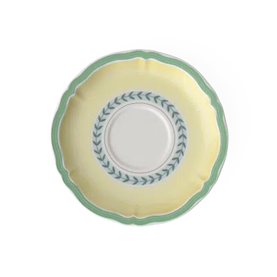 Villeroy & Boch French Garden Fleurence Breakfast /cream Soup Cup Saucer In Yellow