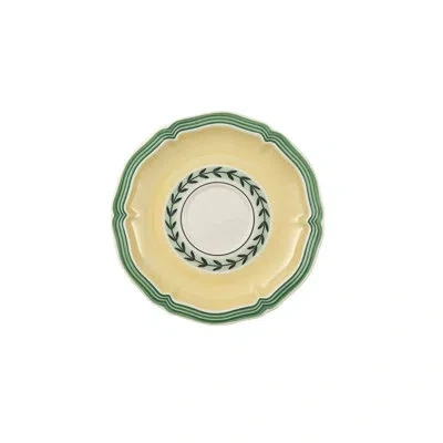Villeroy & Boch French Garden Fleurence Espresso Cup Saucer In Green;yellow
