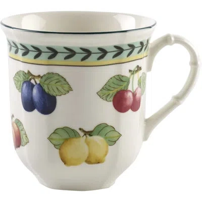 Villeroy & Boch French Garden Fleurence Jumbo Coffee Mug, 12.75 oz Capacity In Green;yellow