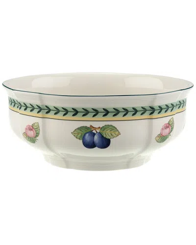 Villeroy & Boch French Garden Fleurence Round Vegetable Bowl In White