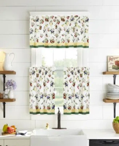 Villeroy & Boch French Garden Tier Curtain Valance Collection In Multi