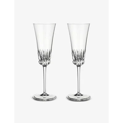 Villeroy & Boch Grand Royal Crystal-glass Champagne Flute Set Of Two In White
