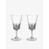 Villeroy & Boch Grand Royal Crystal-glass Water Goblets Set Of Two