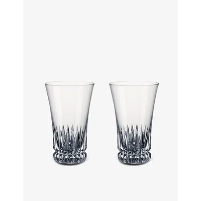 Villeroy & Boch Grand Royal Crystal Tall Glass Set Of Two In Transparent