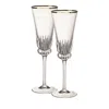 Villeroy & Boch Grand Royal Flutes, Set Of 2 In Transparent