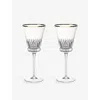 Villeroy & Boch Grand Royal Gold Crystal-glass Red Wine Glasses Set Of 2