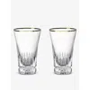 VILLEROY & BOCH VILLEROY & BOCH GRAND ROYAL GOLD CRYSTAL-GLASS TALL GLASSES SET OF 2