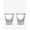 Villeroy & Boch Grand Royal Gold Crystal-glass Water Glasses Set Of 2