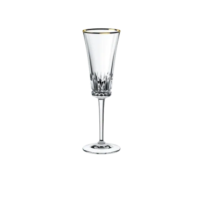 Villeroy & Boch Grand Royal Gold Flute Pair In Clear
