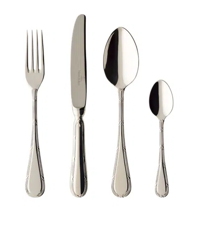 Villeroy & Boch Kreuzband Septfontaines 24-piece Cutlery Set In Silver