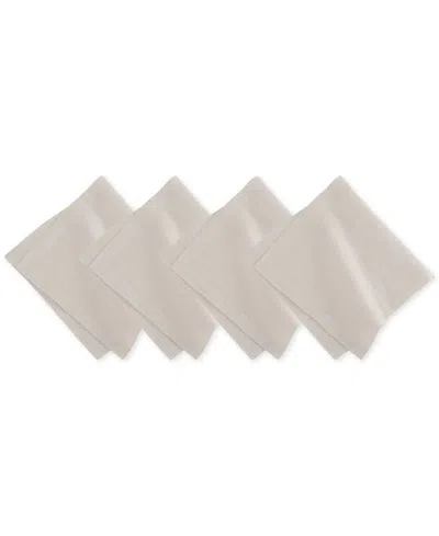 Villeroy & Boch La Classica Linen Napkin, Set Of 4 In Wht,sil
