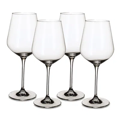 VILLEROY & BOCH LA DIVINA BURGUNDY GLASSES, SET OF 4