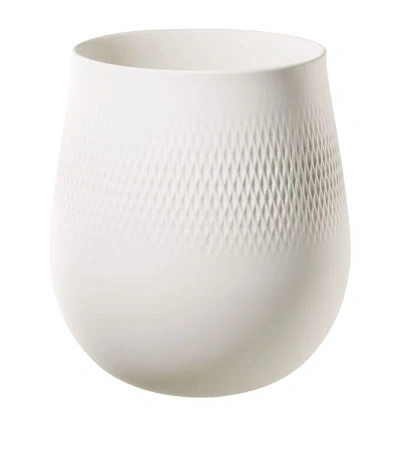 Villeroy & Boch Large Collier Carre Vase In White