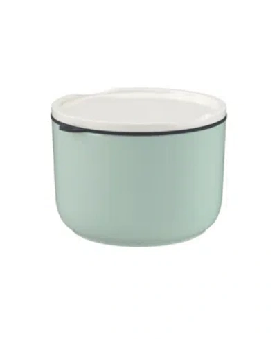 Villeroy & Boch Large Lunch Box Round Mineral In Mineral Green