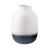 Villeroy & Boch Lave Large Drop Beige Vase In Blue/white