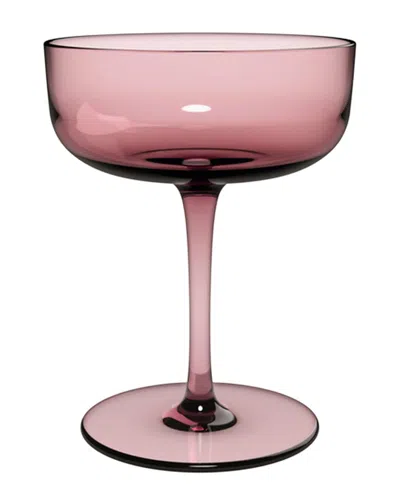 Villeroy & Boch Like Champagne / Dessert Bowl Pair In Pink