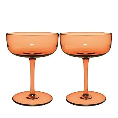 Villeroy & Boch Like Champagne, Set Of 2 In Apricot