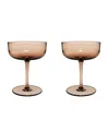 Villeroy & Boch Like Champagne, Set Of 2 In Clay