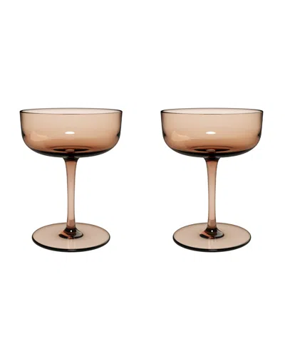 Villeroy & Boch Like Champagne, Set Of 2 In Clay