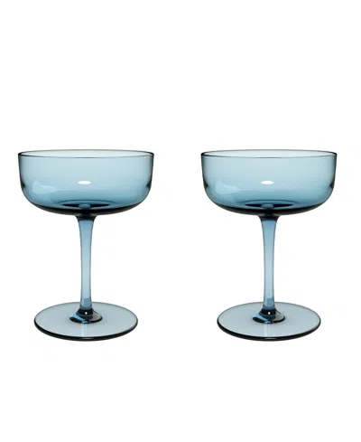 Villeroy & Boch Like Champagne, Set Of 2 In Ice Blue