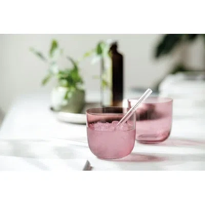 Villeroy & Boch Like Grape Water/juice Tumbler Pair In Pink